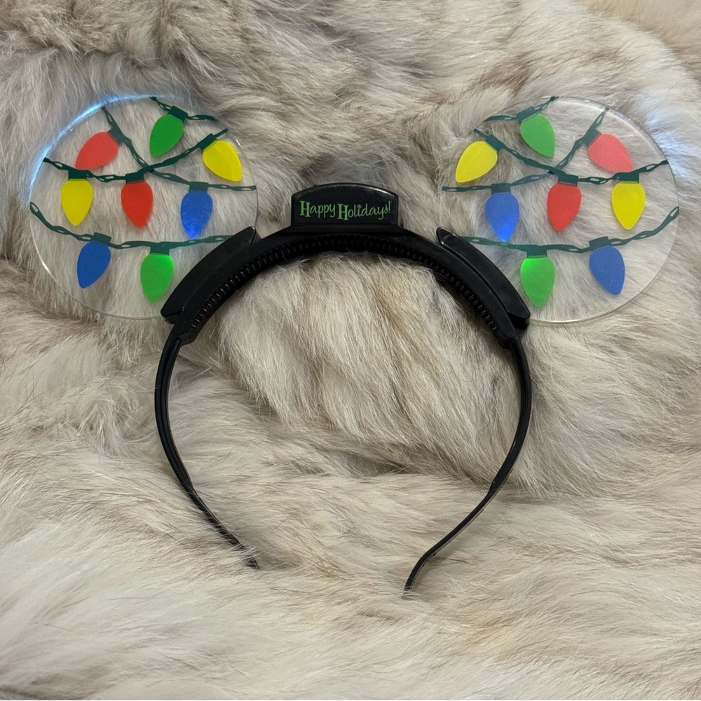 NEW LIMITED EDITION Disney Parks Christmas Light Up Mickey Ears Headband - Picture 5 of 5